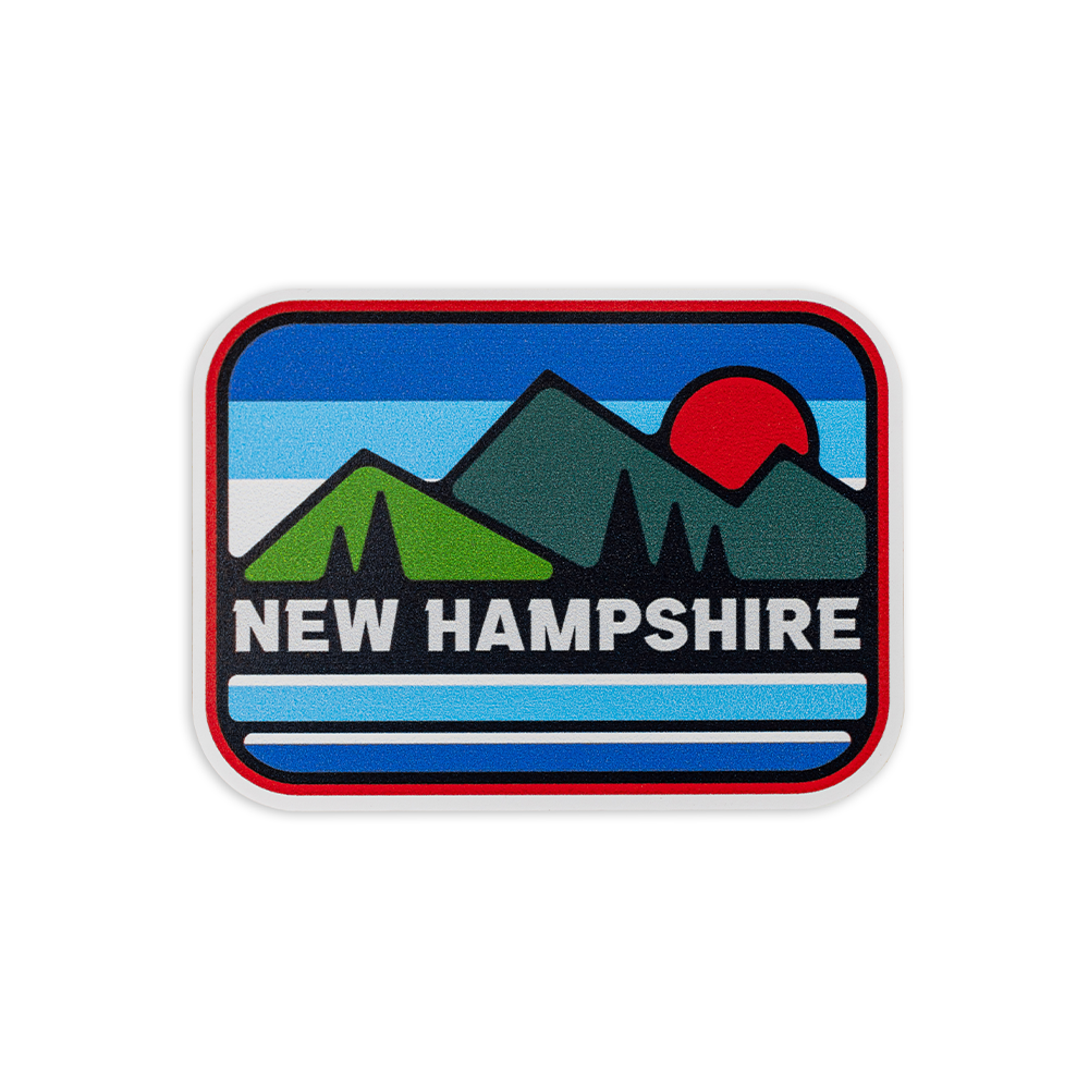 NH Sunset sticker decal — Granite State Apparel