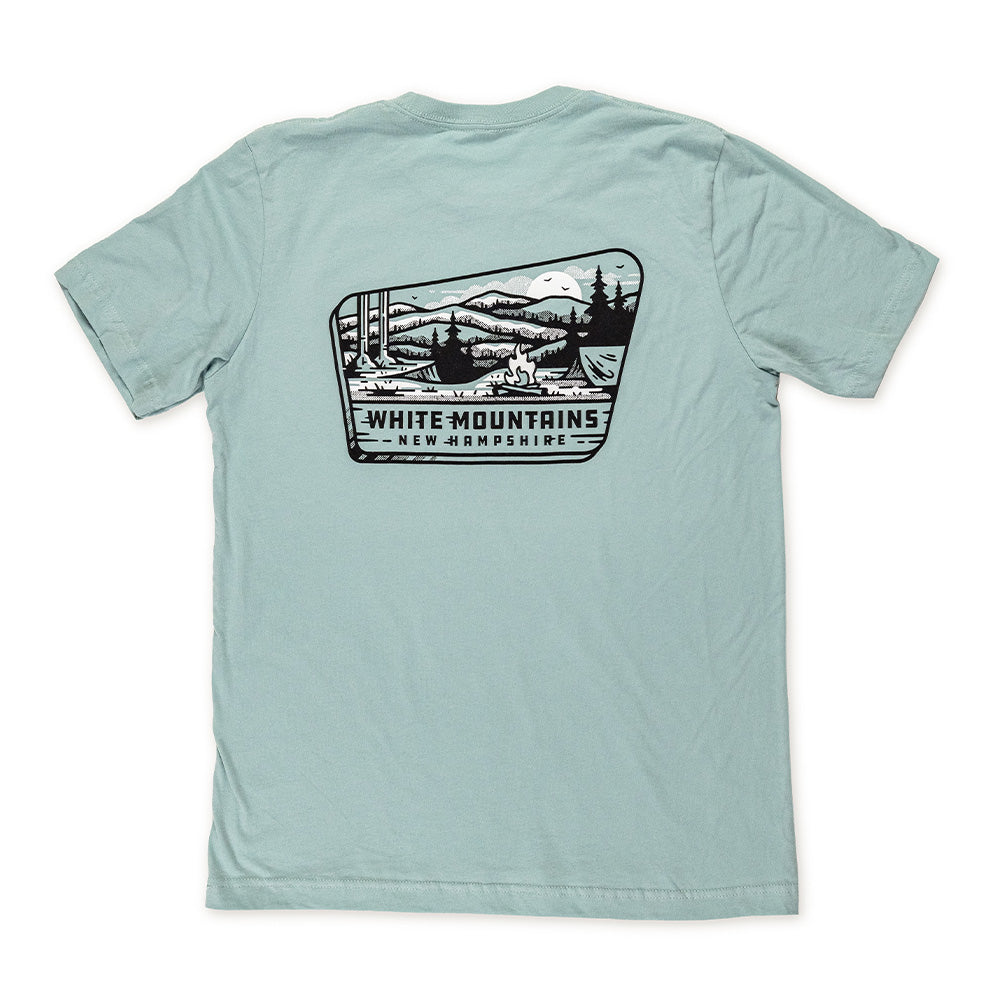 White Mountains T-Shirt- Smoke Blue — Granite State Apparel